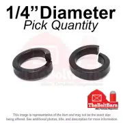 1/4" Grade 8 High Collar Split Lock Washers Alloy Steel Plain (Pick Quantity)