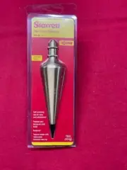 Starrett PBB-16 Plumb Bob Kit, Solid Brass, 16 oz. IN STOCK