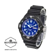 Casio Diver Look Analog Black Resin Band Watch MRW200H-2B2 MRW-200H-2B2
