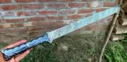 Custom handmade knife king's Damascus Steel Trinity Blade Sharp Sword