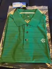 Adidas Men's Adult Size L Polo Climacool Golf Short Sleeve Polo Green NWT