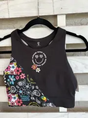 Justice Oh So Soft Sports Bra Girl's Size 38-XL Daisy & Good Vibes NWT.