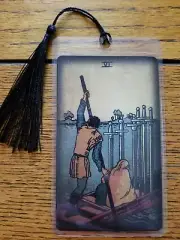 6 OF SWORDS Bookmark Vintage Antique Art Tarot Deck Card New Gift Oracle