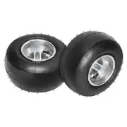 2pc 10x4.50-5 Go Kart Front Wheel Rim Tyre 5" Slick Wheels for Drift Cart Bike