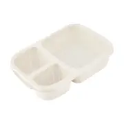 Oatmeal Wheat Straw 3 Section Container Lunch Box