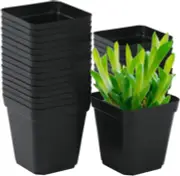 Plastic Nursery Pots Square Plant Pots Grow Pots Nursery Planter Container with