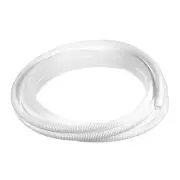 3/8 Inch x 16.4 Ft Split Wire Loom Tubing , Guard Convoluted Flex, White