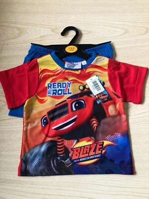 Boys Blaze Monster truck shorty Pyjama set 1 1/2 Years 2 years
