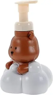 OSOLADY Adorable Cloud Bear Foaming Soap Dispenser Refillable Travel Pump Bottle for Hand Soap Facial Cleanser Shampoo Compact Practical Design for Easy Use