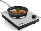 1500W Stainless Steel Electric Hot Plate - Compact & Portable Cooking Solution