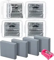 Mr. Pen- Kneaded Eraser, 18 Pack, Gray, Kneaded Erasers for Artists, Gum Eraser, Art Eraser, Kneadable Erasers, Moldable Eraser, 4 erasers and 1 Sharpener