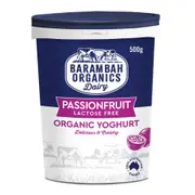 Organic Barambah Organics Real Passionfruit Yoghurt 500g – Fresh, healthy organic delivery | Doorstep Organics