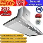 Devanti 1500mm Range Hood 150cm BBQ Rangehood Kitchen Stainless Steel Canopy