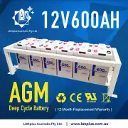 12V 600AH Sealed AGM Deep Cycle Maintenance Free Solar Battery UPS Battery Shelf