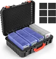 Migitec Toploader Storage Box for 3" x 4" 35PT Rigid Card Holders, Top Loader Hard Case Holds 540 Toploaders, Compatible with Magnetic Card Holder, Trading Cards and Sport Cards