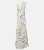 [Zimmermann] Zimmermann Natura linen and silk organza slip dress AU 16 multicoloured