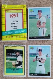 1991 Pro Cards & Classic Best Clinton Giants Sealed Team Sets~ Adam Hyzdu~Torres