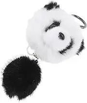 ULTECHNOVO Cute Panda Plush Keychain Soft Stuffed Animal Pendant for Backpack Decoration Adorable Plush Doll Keyring for Bags present for Animal Lovers