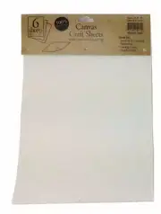 Canvas Laminated Craft Sheets (6 Pack) 8.5" x 11"