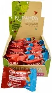 KURANDA WHOLEFOODS Protein Ball Peanut Caramel 40g x 12 Display