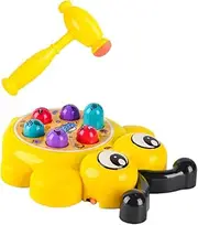 NAMOARLY 1 Set Electronic Beating Mole Novel Mole Attack Game for Early Learning Interactive Plaything Develops Hand Eye Coordination Cognitive Skills