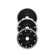 4-1/2-Inch Diamond Saw Blade Set, 7/8" & 5/8" Arbor – Wet & Dry Use for Tile,...