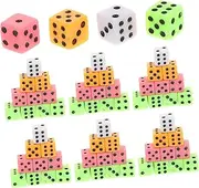 CLISPEED 100pcs Colorful Tiny Sided Dice for Math Learning Tabletop Games and Crafting Projects Lightweight Pocket Dice for Go Fun and Education