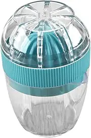 UTHCLO Manual Juicer Portable Fruit Squeezer Mixer for Home Travel Food-grade Healthy Bottle Blender for Citrus and Orange Juice Easy to Clean Random Color