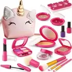 Pretend Makeup Kit for Toddlers Girls Play Makeup Set for Kids 3-5 Unicorn To...