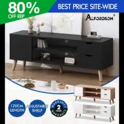 ALFORDSON Entertainment Unit TV Cabinet 120cm Stand Storage Drawers Shelf Wooden