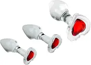 Glass Anal Plug Anal Beads Crystal Glass Dildo Prostate Massage Masturbation Anal Beads Dilator Big Anal Dildo Sex Toys For Women Men(S)