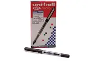 Uni-Ball Ballpoint Pens, 0.5mm, Black, 12 Pens/Box