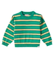 [Tinycottons] Tinycottons Striped cotton sweater Y 12 green