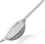 Fine Mesh Strainers - Premium Stainless Steel Colander Sieve Sifters, with Durable Mesh and Sturdy Handle, Excellent for Sifting Dry Ingredients, Flour, Pastas, Rice, Tea (5.5")