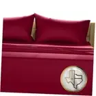 100% Egyptian Cotton Sheets Size - 1500 Thread Count 4 PC Sheet Queen Burgundy