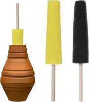 2 Pcs Pottery Sponges for Clay, Ceramic Tools Burr Repair Sponge Stick Pottery Trimming Tools for Clay Making Ceramic Accessories for Potterys Shaping and Carving
