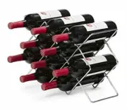 Mango Steam 10 Bottle Wine Rack, Storage Organizer for Kitchen Countertops