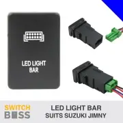 LED LIGHT BAR Blue LED Short Small Push Switch Suit Suzuki Jimny JB74 JB64W 12v (for: Suzuki)