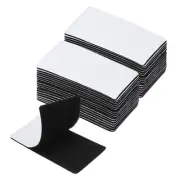 2x3.9 Inches Hook and Loop Dots 16 Sets Rectangle Self Adhesive Tape Black
