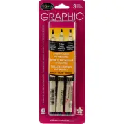 Sakura Pigma Graphic Pens Assorted 3/Pkg-Black