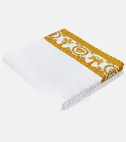 [Versace Home] Versace Home Versace Allover cotton terry beach towel One Size white