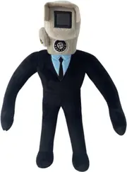 Skibidi Cameraman Toilet Plush - 11" Funny Anime Doll, Soft Stuffed for Kids & Collectors