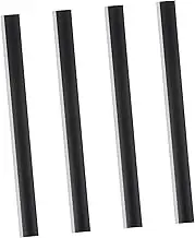 BESTYASH 4Pcs Rubber Edge Strips for Dustpan Replacement Lip Insert for Dustpan Accessories Durable Non Deforming Rubber Material Lightweight Edge Protection for Broom Shovel