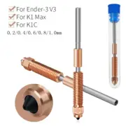 0.2/0.4/0.6/0.8/1.0mm Nozzles For K1 Max K1C Unicorn Ender-3 V3 3D Printer Parts