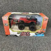 Speed Tech 1:18 R/c Rock Crawler Red Jeep Toy Car