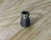 Brass String Column Shaped Lanyard Bead, EDC Paracord Bead.