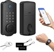 Fingerprint Smart Door Lock, 7-in-1 Keyless Entry Door Lock Deadbolt, Biometric