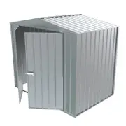 Build-a-Shed 2.3 x 1.5 x 2.3m Gable No Side Doors Shed - Zinc