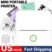 Mini Pocket Thermal Printer Wireless Bluetooth +5pcs Photo Printing with Paper
