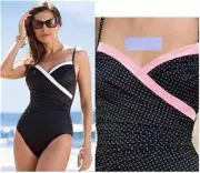 MIRACLESUIT CAPTIVA SUIT MIRACLE POLKA DOT SWIMSUIT BATHING SWIMMING COSTUME